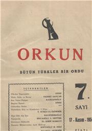 ORKUN 7. SAYI   17 - KASIM - 1950