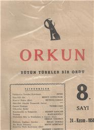 ORKUN 8. SAYI   24 - KASIM - 1950